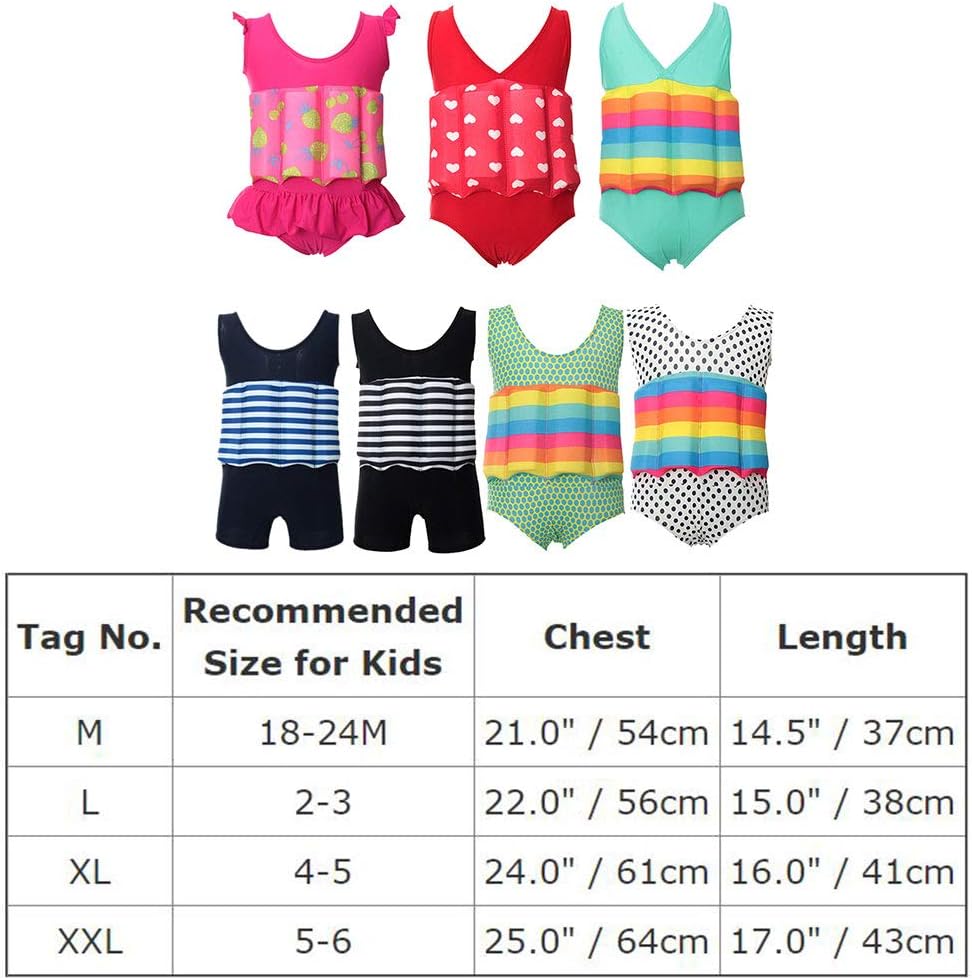 Kids Float Swimsuit Buoyancy Sticks for Baby Boys Girls One Piece Floating Swim Vest Training Aid Swimwear