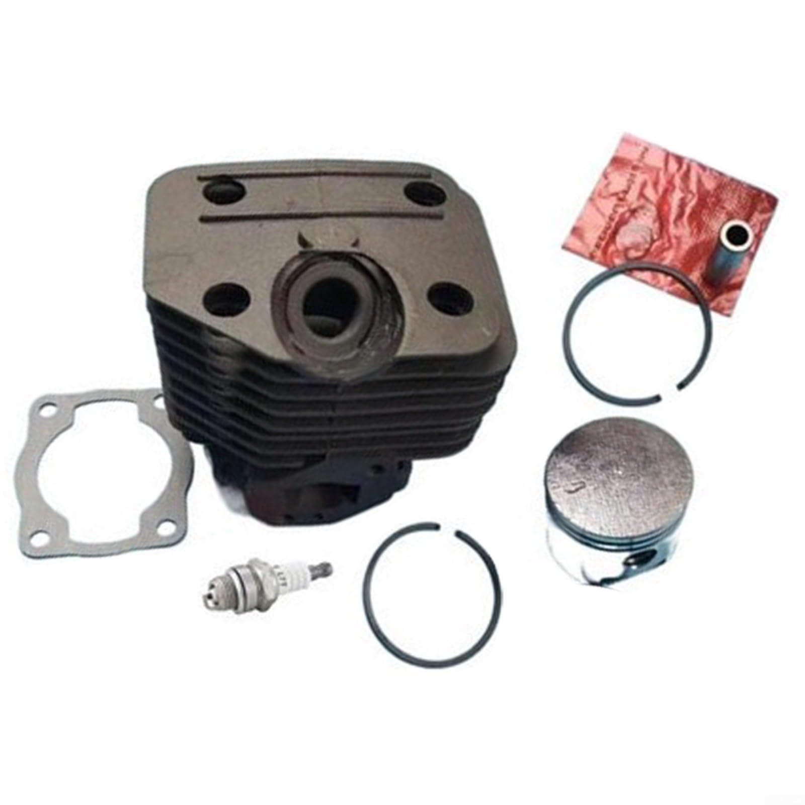 Kit de bloque de cilindro de cortacésped de 36 mm de metal para montaje de pistón compatible con TBC355 TBC358 TBC368 SUM338 SUM355 BG338 forro de cilindro para mantenimiento de jardín al aire