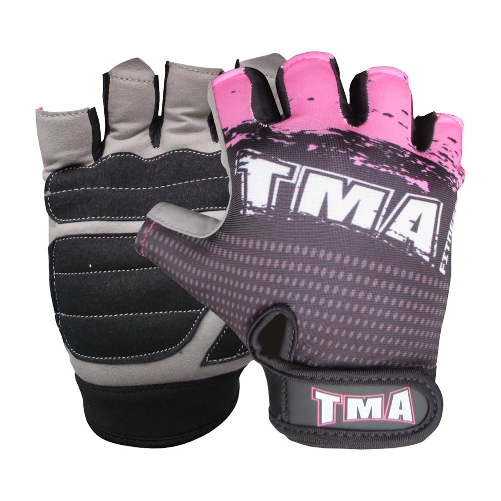 TMA Power Weight Lifting Training, Cycling, Gym Gloves Straps Wrist Support Lift Workout
