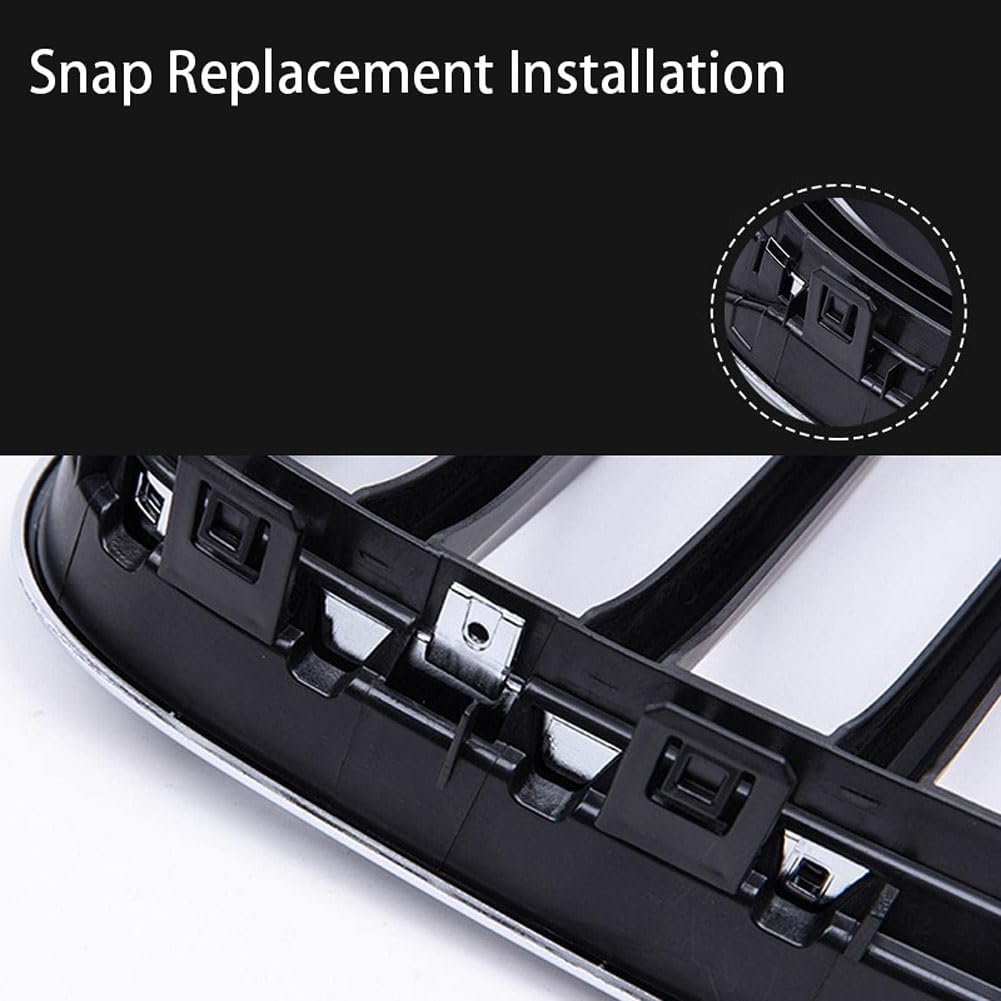 Schwarz Chrom Nierengrill Für BMW E39 5er Serie - Frontgrill Set 525i 528i 530i 540i M5 1997-2003