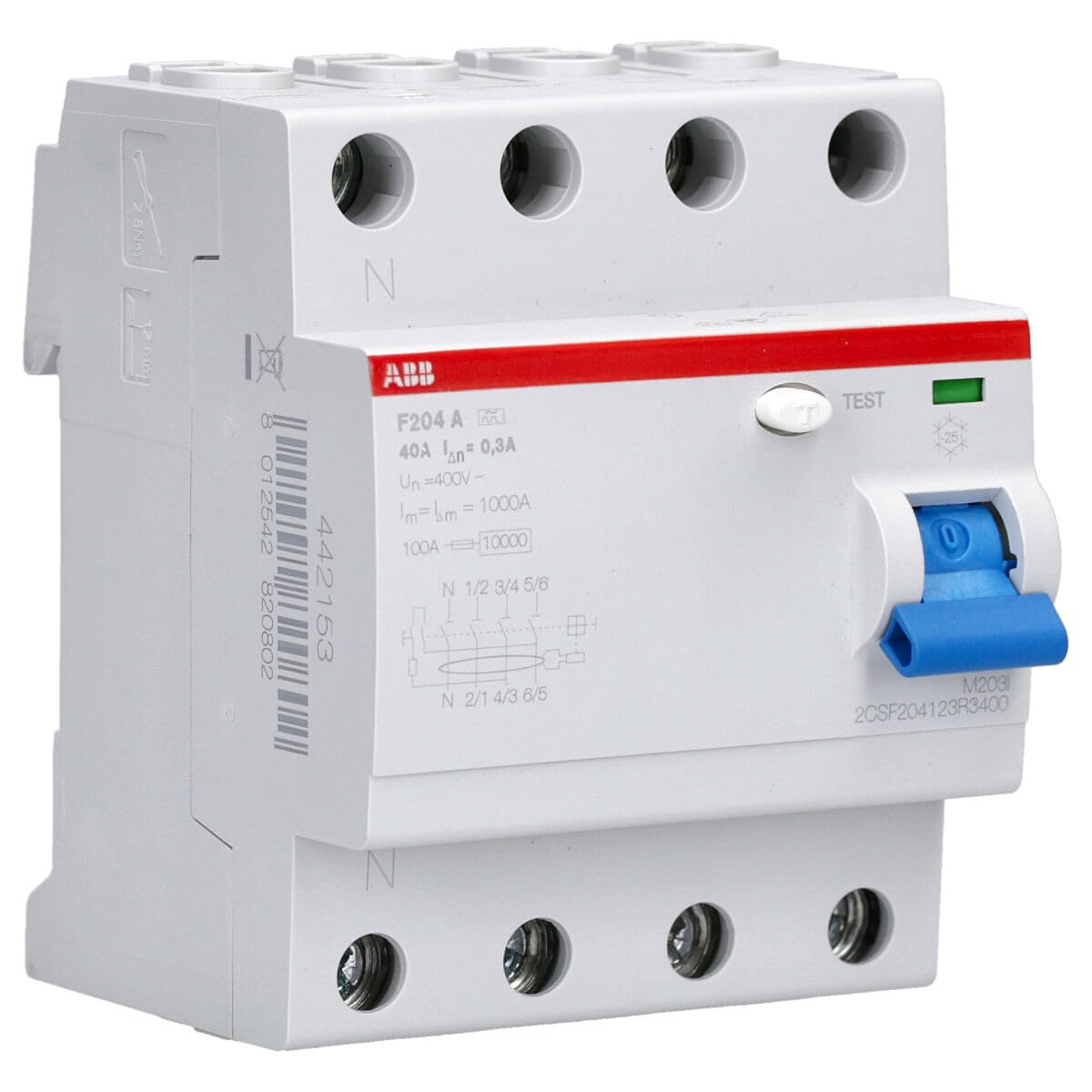ABB F204 A 40A 300MA-NA SX INT.DIFFER. PURO 4P