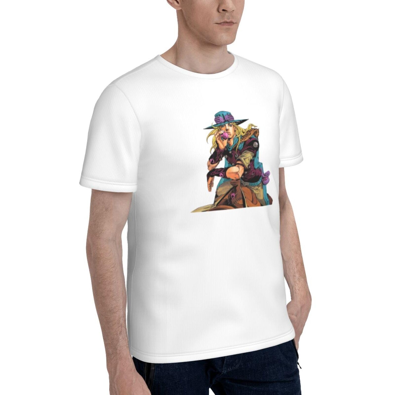 Amazon.co.jp: Tシャツ メンズ ジョジョの奇妙な冒険 ジャイロ