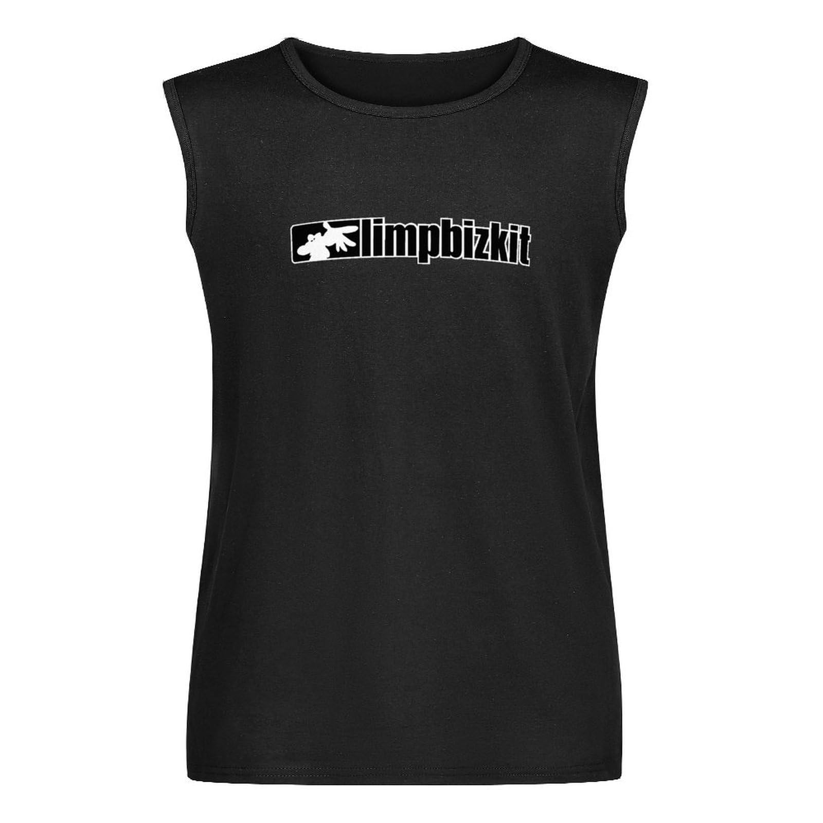 Limp Bizkit T-Shirt for Men Tee Sleeveless Vest Tank Top Black L