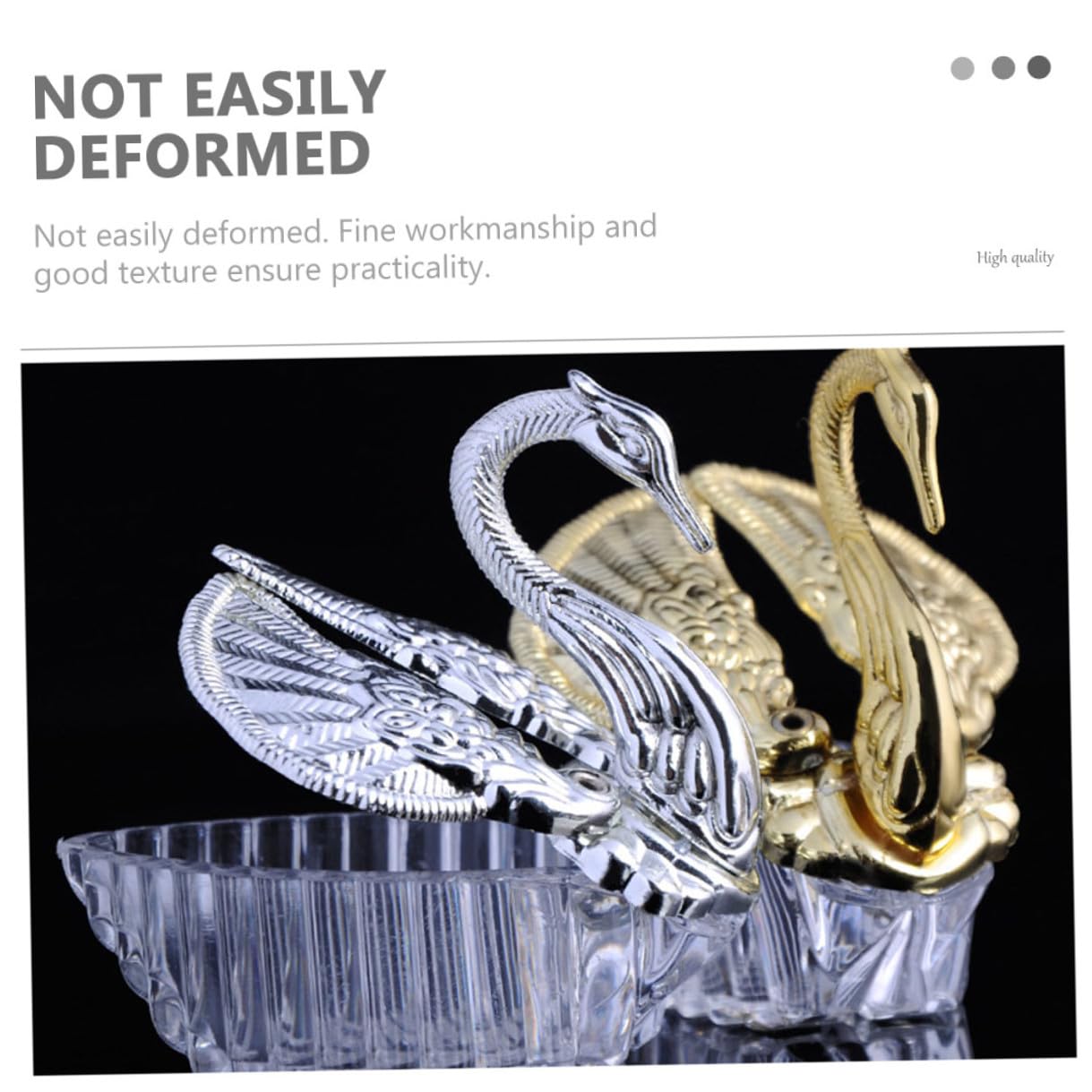 HOMSFOU Scatoline per Bomboniere Matrimonio 24 Pezzi in Acrilico Argento Stile Europeo Confezioni Regalo Texture Eccellente e Sicurezza Garantita