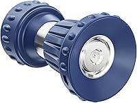 HOSUN Heavy Duty Brass Fireman Garden Hose Nozzle - Leak-Proof High-Pressure Sprayer for Car Wash, Plants, Driveways, Pets (Blue)
