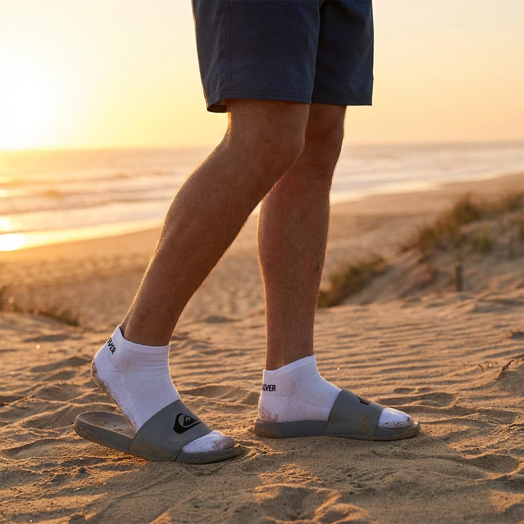 OZABI Quiksilver - Pack de calcetines cortos para hombre, 6 pares deportivos