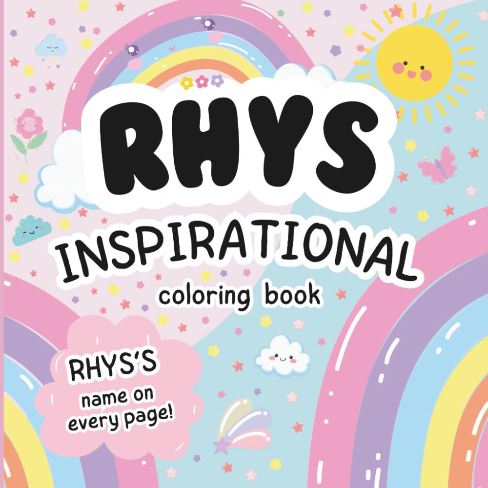 Rhys Inspirational Coloring Book: Personalized Just for Rhys – Rhys's Name Appears on Every Coloring Page