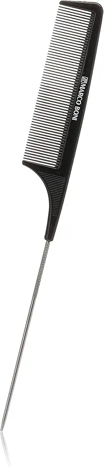 Pente com Cabo Separador de Mechas, 1208, Marco Boni, Preto, 1 Unidade, Marco Boni