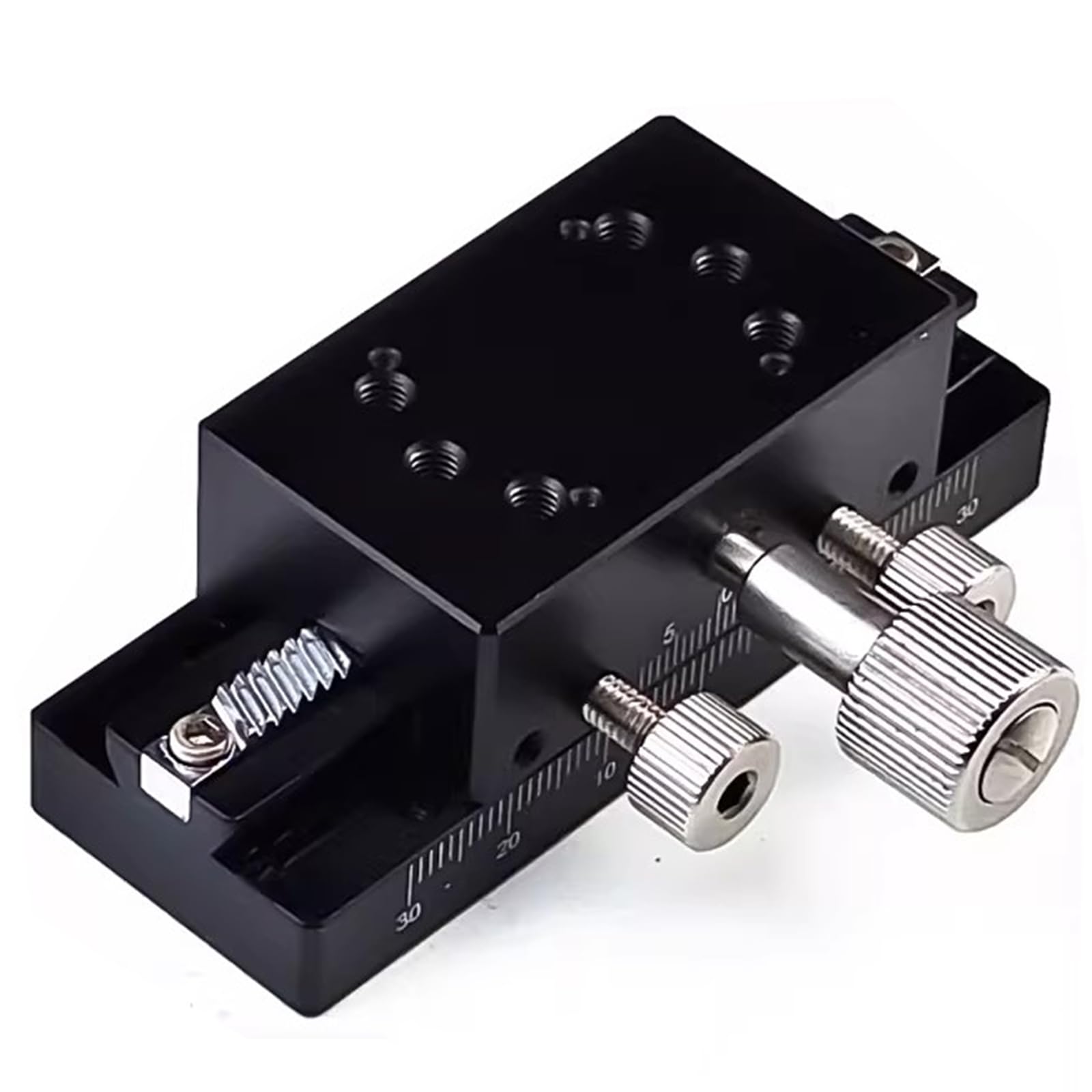 Scorrevole della scanalatura della coda di rondine, fase di regolazione fine ottica con manopola di regolazione, azionamento manuale della piattaforma del cambio, dimensione 30x50mm, capacità di