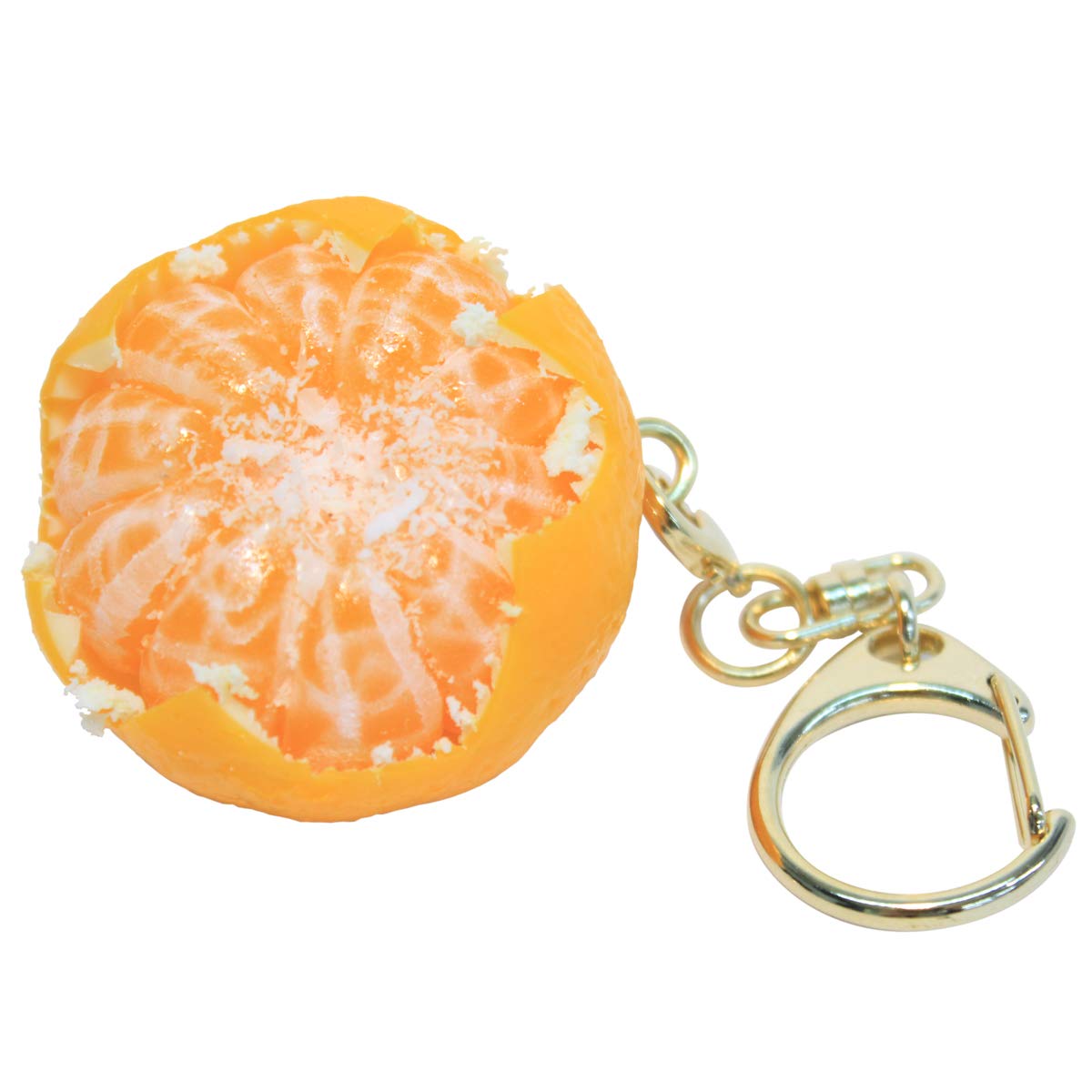 Japanese Food Sample Keychain Realistic Orange Fruit Fake Food Charm