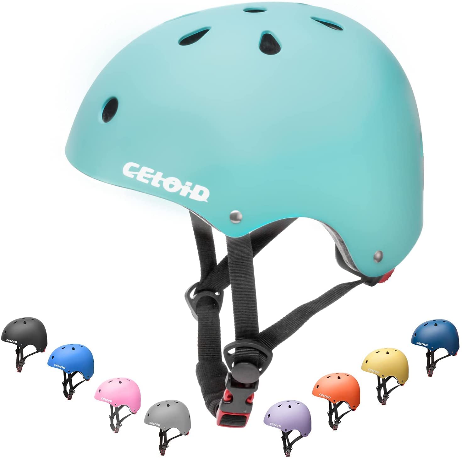 Kids Bike Helmet,Toddler Skateboard Helmets for Ages 5-8-14-16 Years Boys Girls,Adjustable Multi-Sport Bicycle Skateboarding Roller Skating Scooter Balance Bike Helmet — view 13