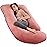 Pregnancy Pillows for Sleeping, U Shaped Full Body Maternity Pillow with Removable Cover - Support for Back, Legs, Belly, HIPS for Pregnant Women(Pink)