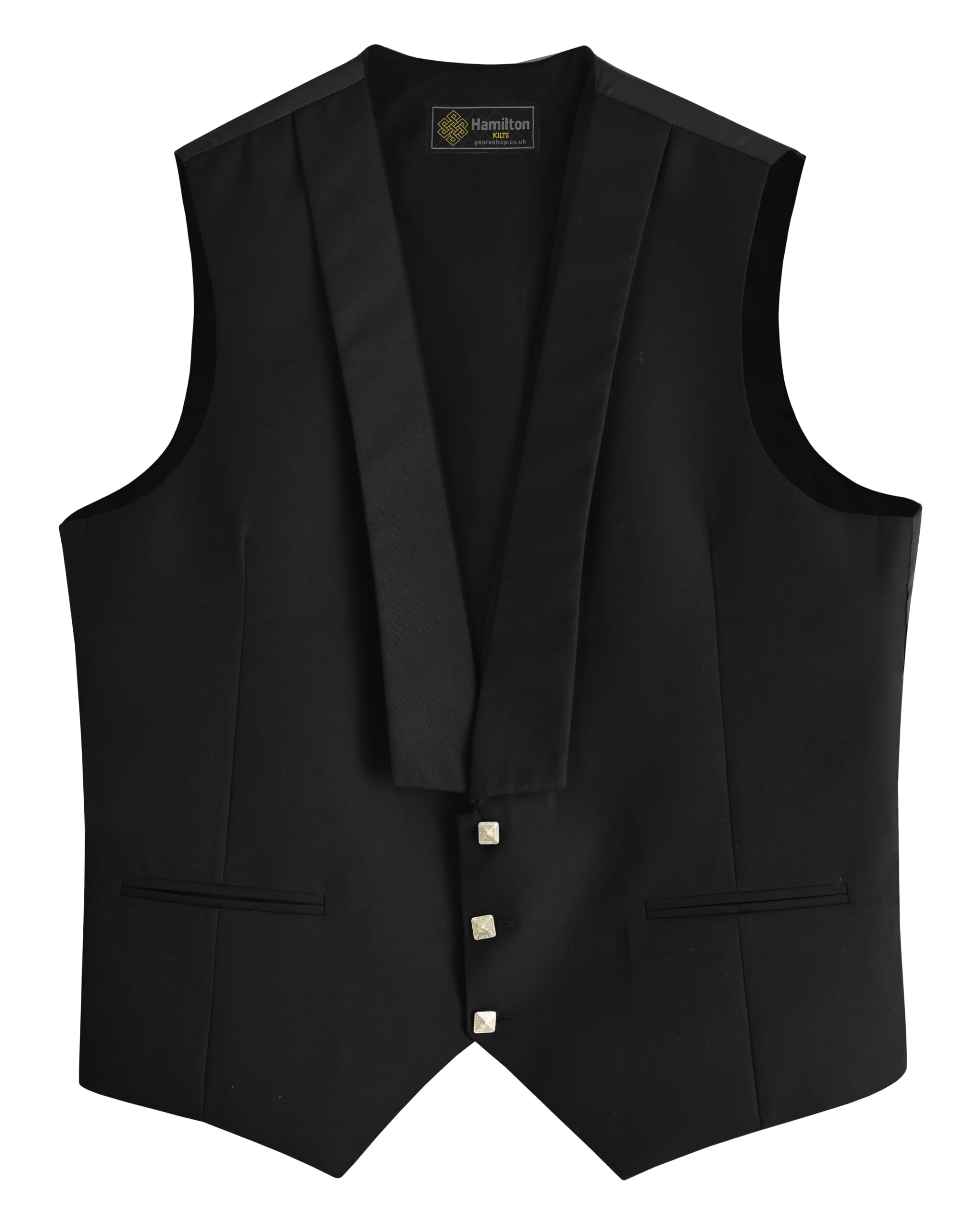 Hamilton Kilts Gilet da kilt scozzese Prince Charlie con bottoni a forma di cardo, abbigliamento tradizionale delle Highlands