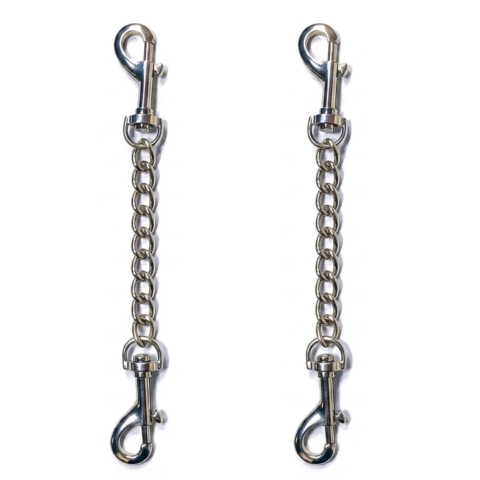 Dog Collar Safety Clip: 2 Pack Double Ended Connector โ Prong Collar Backup Strap for Dog Lead Hook & Double Ended Lead