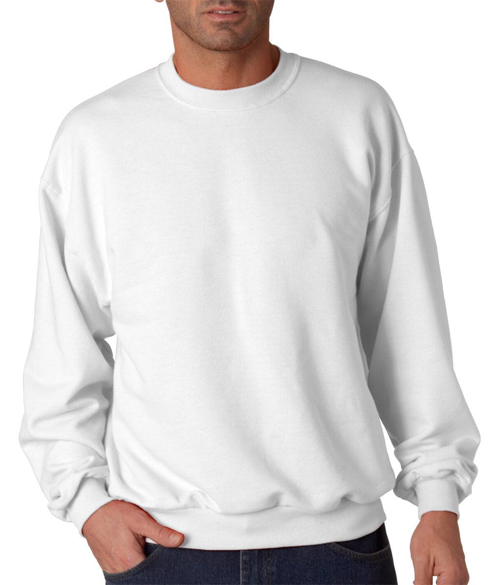 jerzees Men s NuBlend Crew Neck Sweatshirt White Large-picture-55