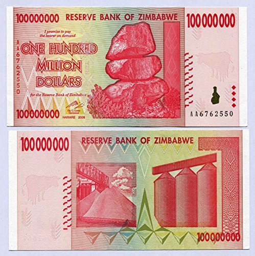 Zimbabwe 100 200 500 Million Dollars 2008 P80-P82 UNC currency bills … - Image 2
