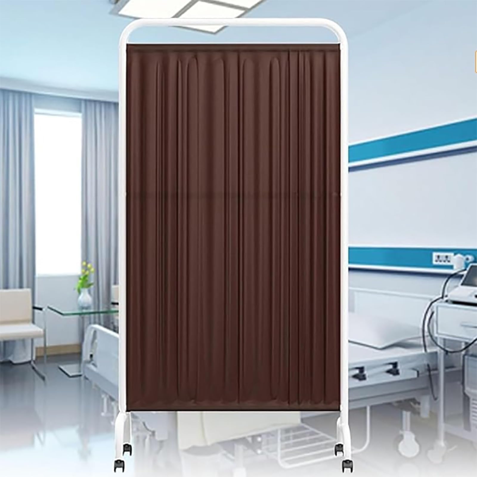 Divisori per Ambienti con Ruote, paravento Medico Pieghevole per la Privacy, divisorio autoportante Alto 1,80 m, Tessuto in Nylon Impermeabile, per Ufficio, Clinica, Salone di Bellezza (Marr