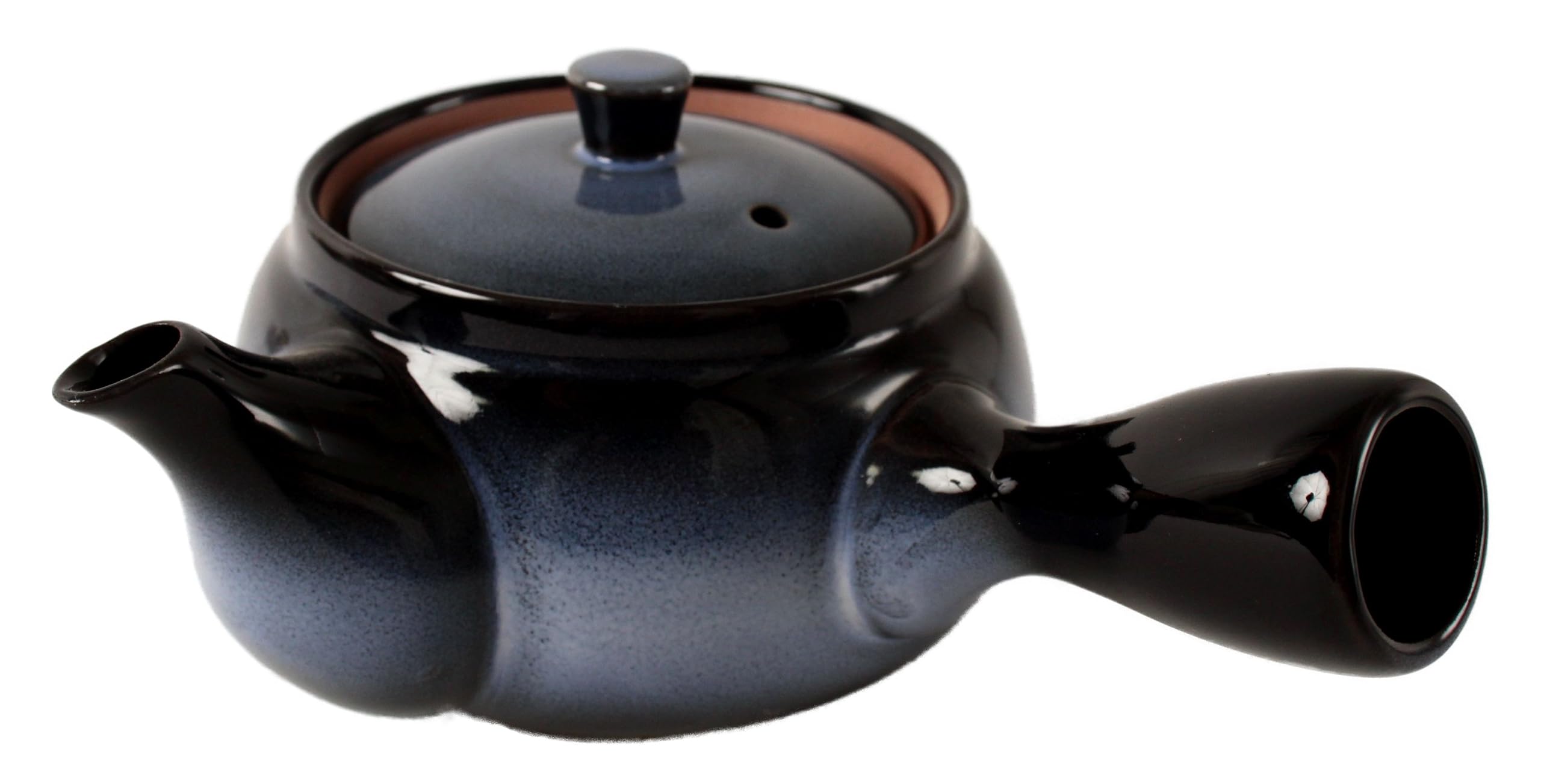 Théière Kyusu japonaise bleu marine Mino ware SYK002 avec filtre