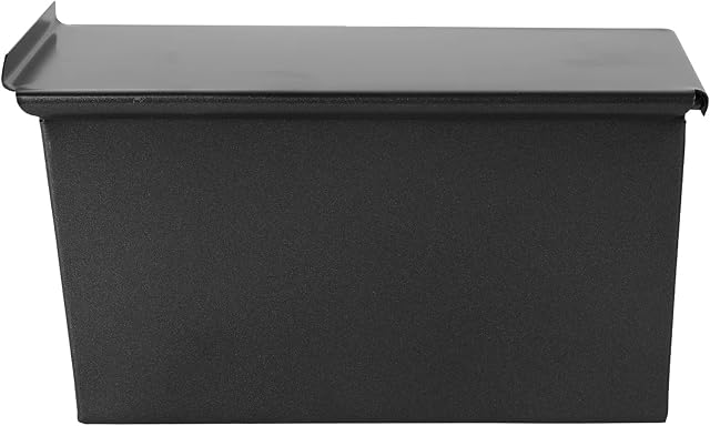 YARNOW Pullman Loaf Pan with Lid Non- Stick Bread Baking Pan Stainless Steel Toast Pan Bakeware for Home Kitchen 18 x 10. 8 x 9cm Black