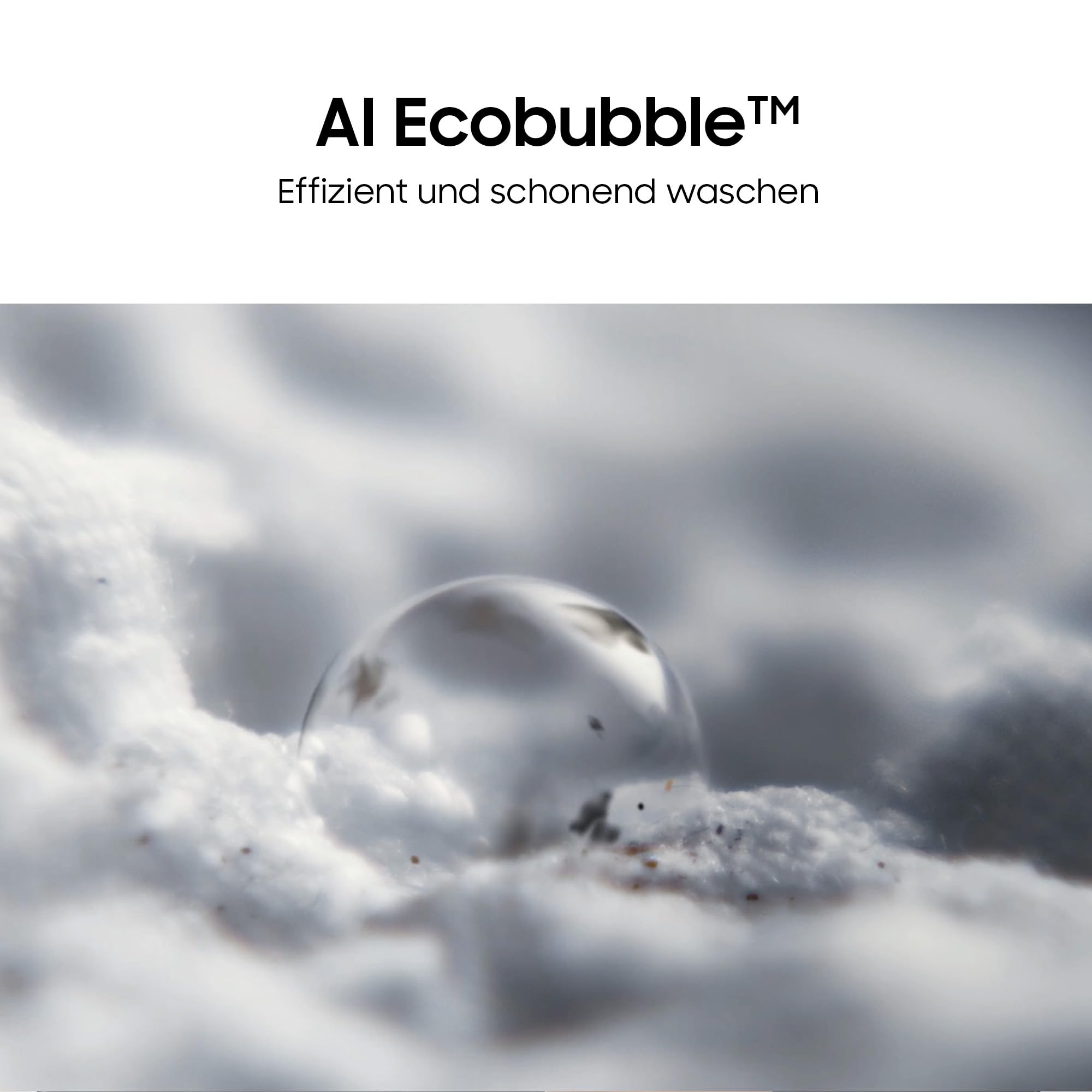 Samsung WW81FG5L32ABEG Waschmaschine, 8 kg, Platzsparende SLIM Ausführung, Nur 47 cm tief, AI Ecobubble und Energy Mode, SmartThings, Super Speed und Hygiene-Dampfprogramm, Schwarz