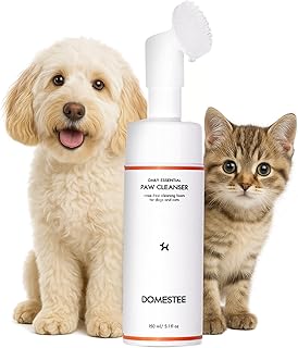 DOMESTEE-Dog Paw Cleaner Foam | PH-Balanced Paw Cleaning Foam with Aloe Vera | Puppy Paw Washer | Dog Paws Cleanser with S...