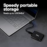 Crucial X9 2TB Portable External SSD - Up to 1050MB/s, External Solid State Drive, Works with PlayStation, Xbox, PC and Mac, USB-C 3.2 - CT2000X9SSD902 - 2