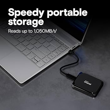 Amazon.com: Crucial X9 1TB Portable SSD, Up to 1050MB/s, USB