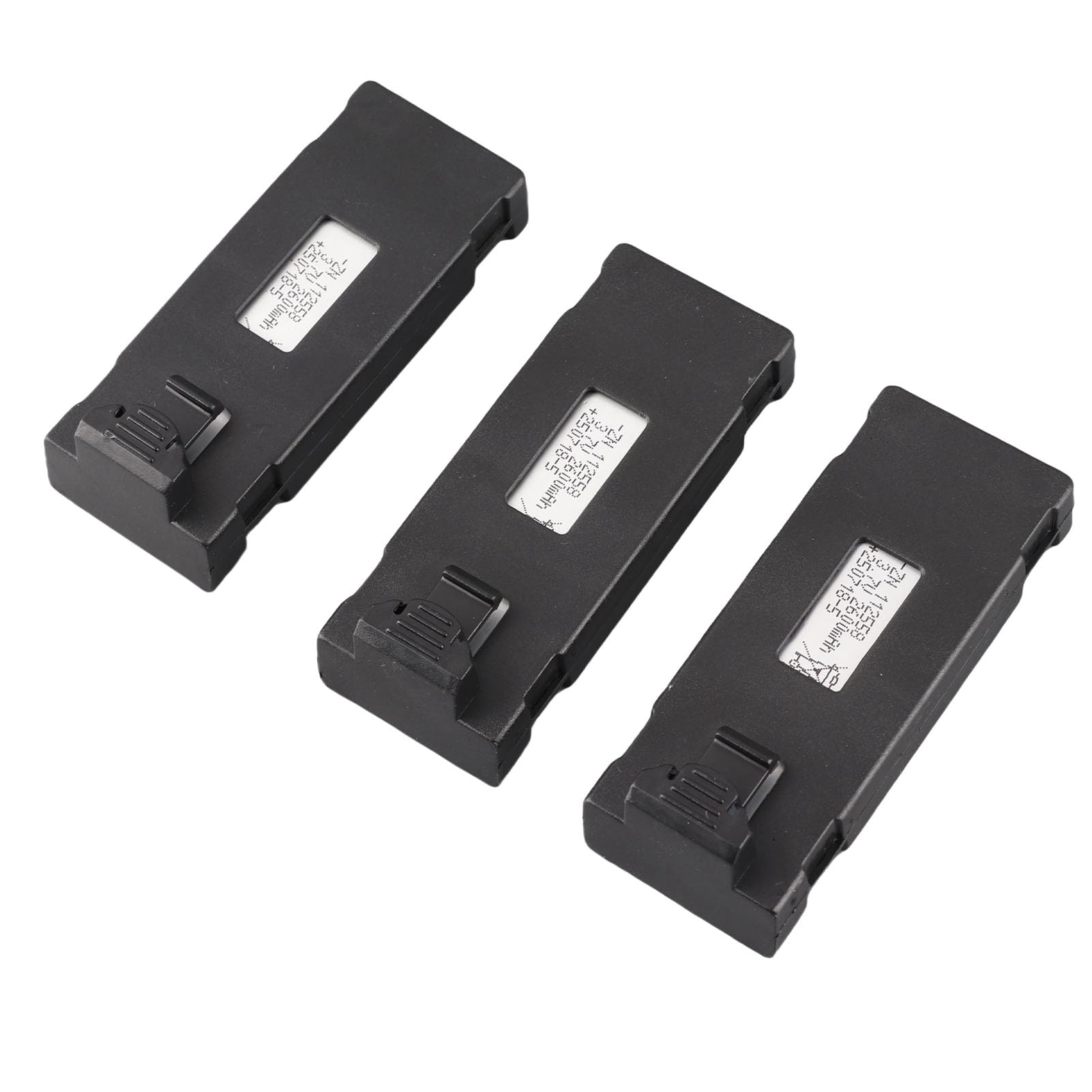 Sorandy RC Airplane Lithium Battery Set, Easy to Carry 3Pcs Charging Protection 3.7V RC Lithium Battery Plastic Cover Long Life for E88Pro (2600mah)