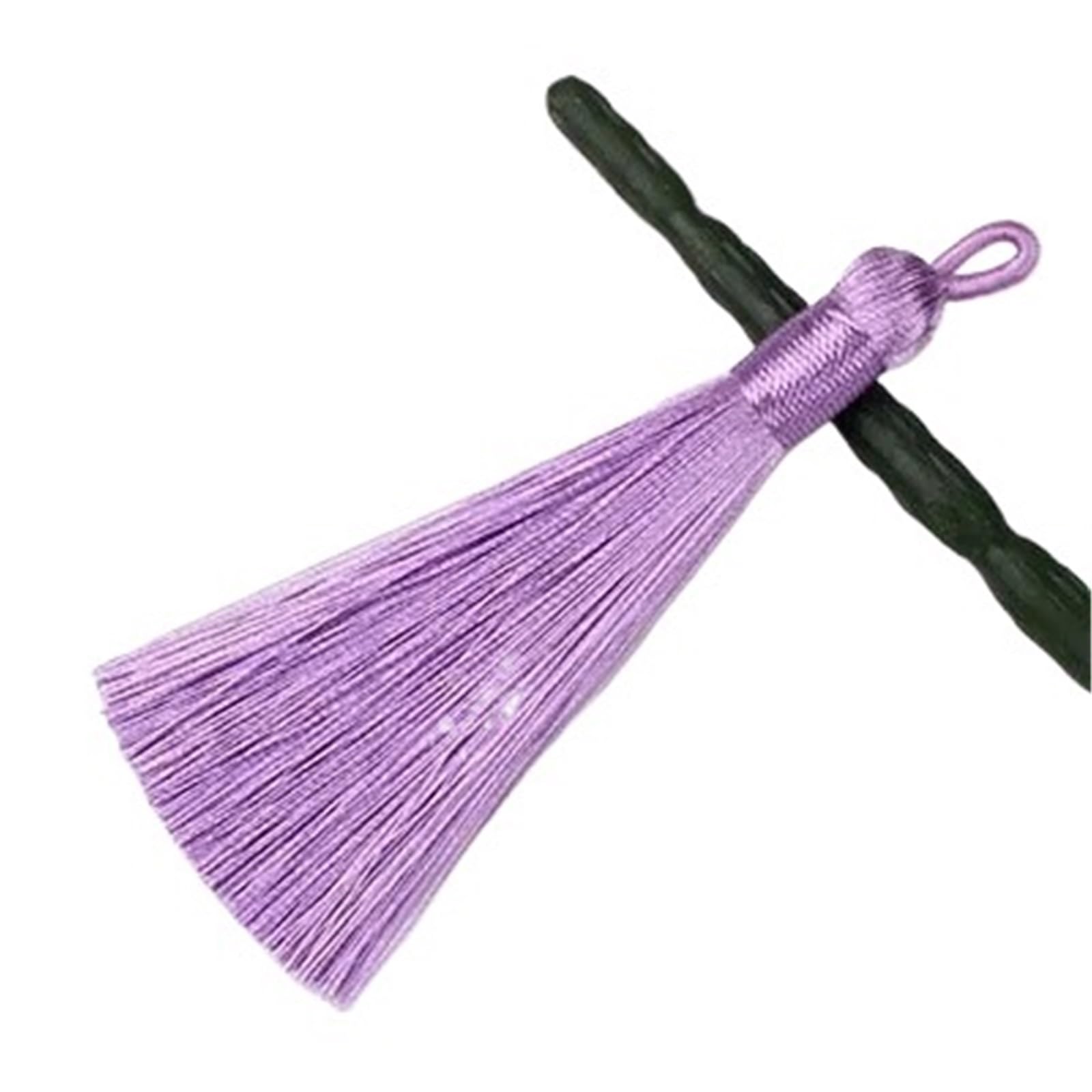 Handmade Silk Tassels with Loop 8cm for Bookmark Keychain Craft