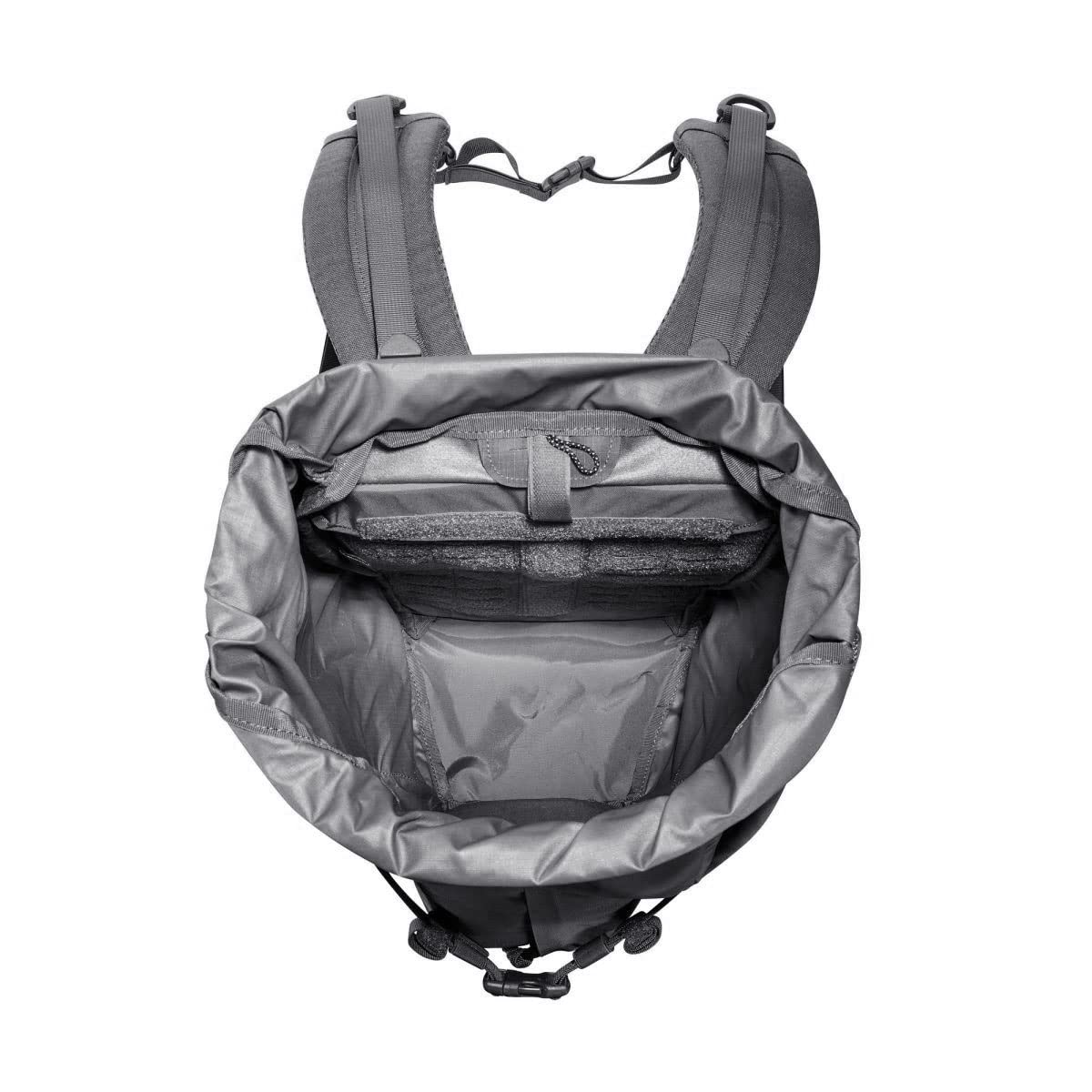 Tasmanian Tiger TT Sentinel 28 lekki, taktyczny plecak turystyczny, plecak z rolowaną górą, LC Molle i Molle, pojemność 28 litrów, Titan Grey