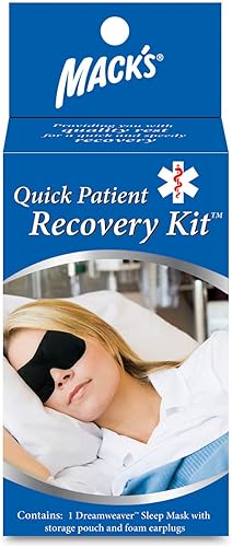 Mack 's Quick Patient Dormir máscara Recuperación Kit – Negro/Beige/Rosa by Mack' s