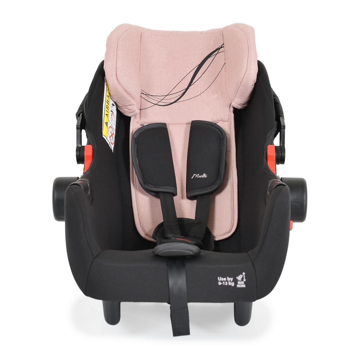 Moni Babyschale i-Size Multi (40-87cm) Gruppe 0+ Fußabdeckung Kopfstütze Gurt, Farben:rosa