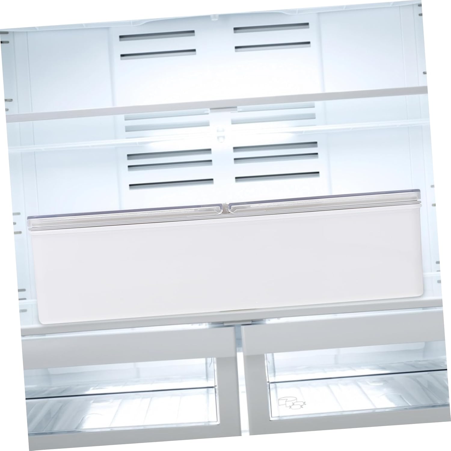 Cabilock 1pc Transparent Stackable Refrigerator Fresh-keeping Box Cover for Dumplings Eggs and Bread Easy to Storage Container Kitchen Organizer