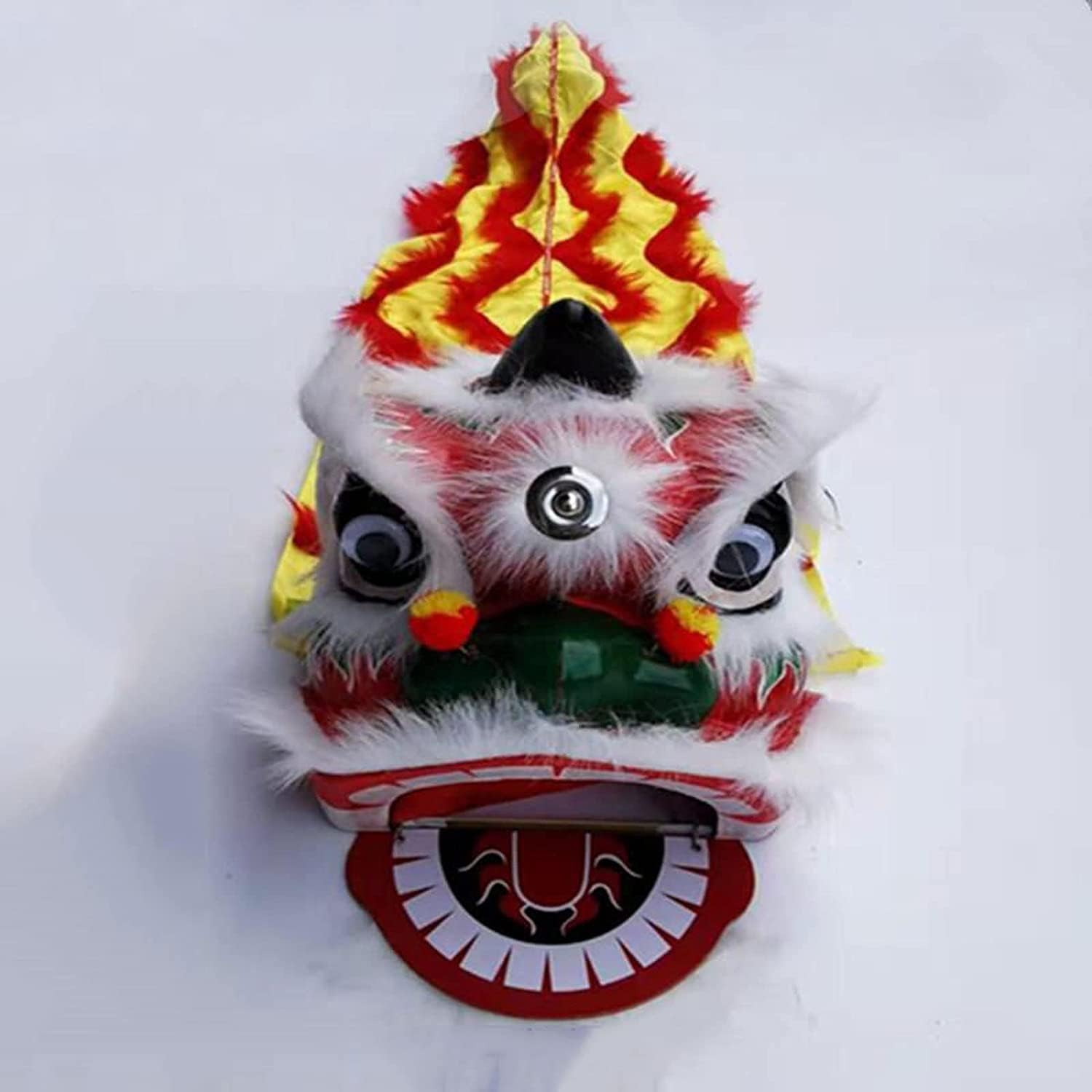Drago Cinese per Feste Costume da Mascotte di Danza del Leone Drago Cinese 9 Pollici. Puntelli Spettacolo Capodanno Feste Cinesi in Italia(B)