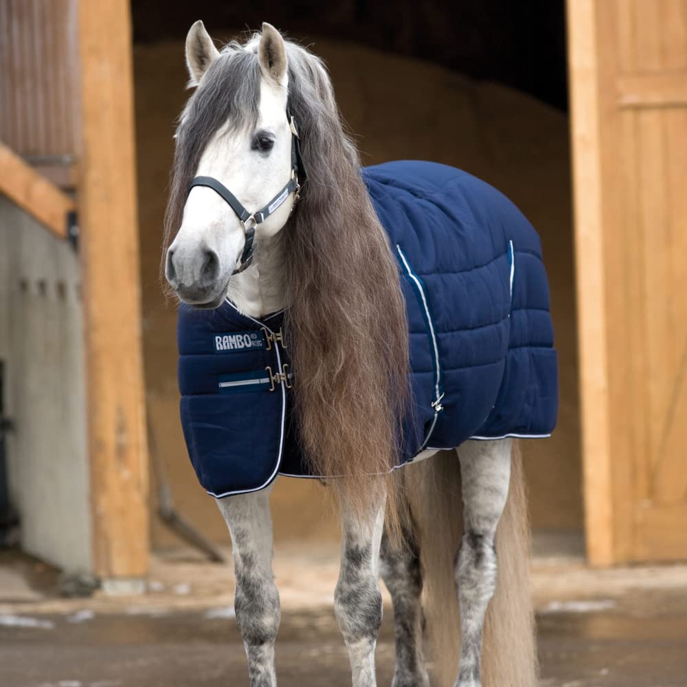 Couverture d'écurie Horseware Rambo Roulette 200g marine 115cm