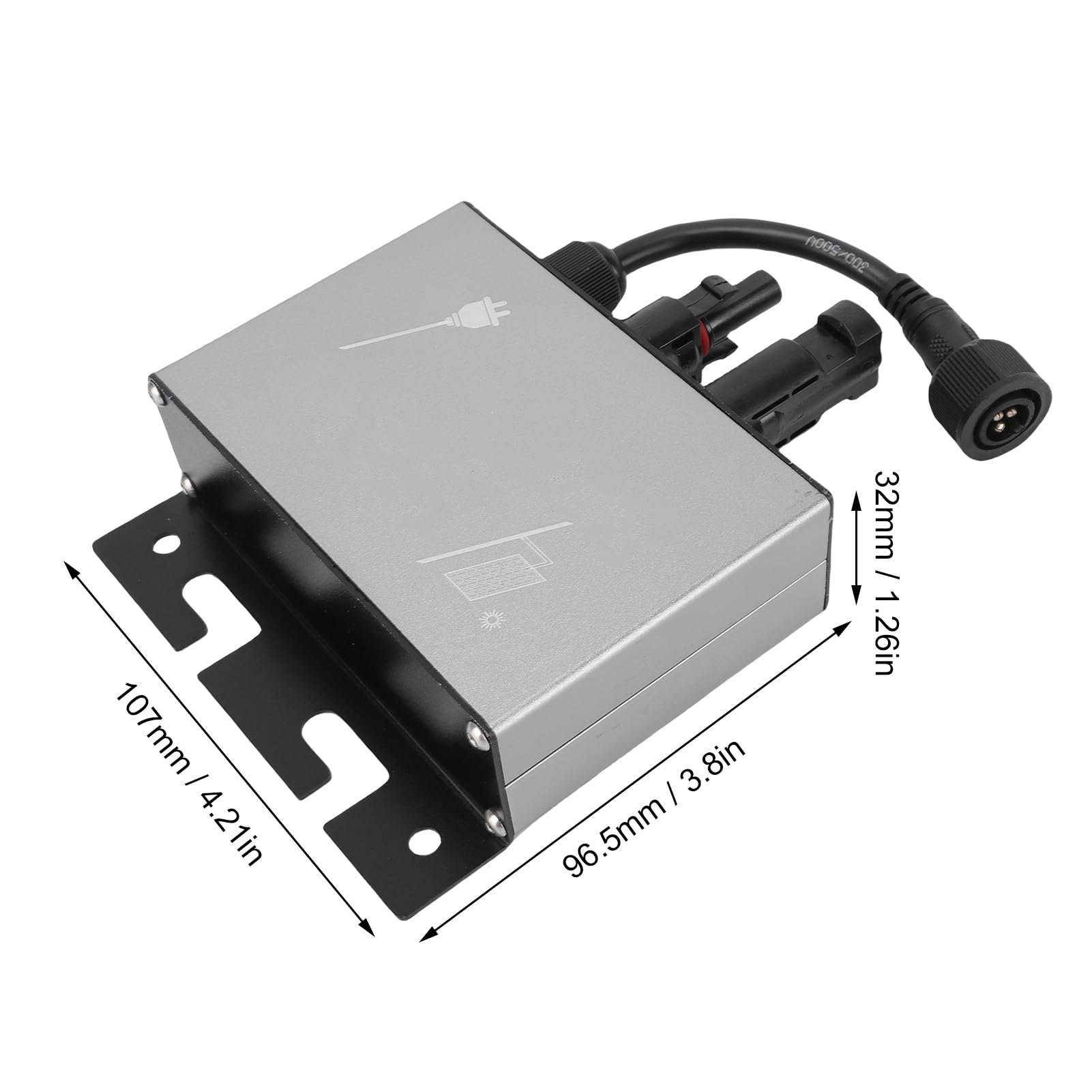 Micro Inverter MPPT Microinverter, Impermeabile IP45 in Lega di Alluminio per Uso Residenziale e Commerciale