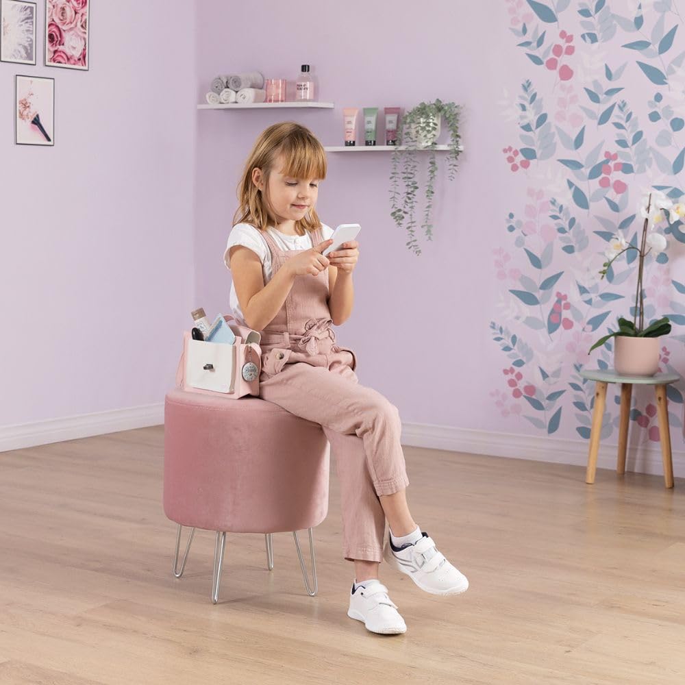 Smoby - My Beauty Bag - Beauty Bag - 7 Accessori - Trucco Finto - Borsa e Porta Carte - Facilmente Trasportabile - dai 3 Anni