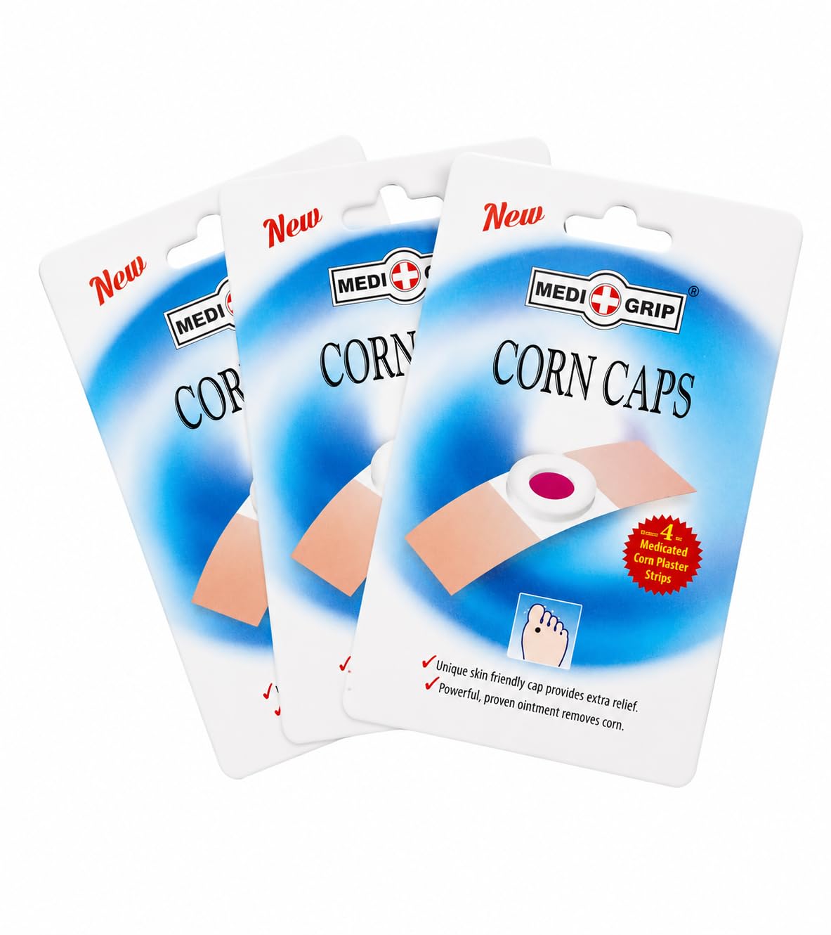 Corn Cap for Feet with Medicated Corn Removal Pad, Foot Corn Remover Bandage Tape for Hard Corns, Callus and Wart Care, Soft Cushion Adhesive Corn Pads for Men & Women, Pack of 12-image-32