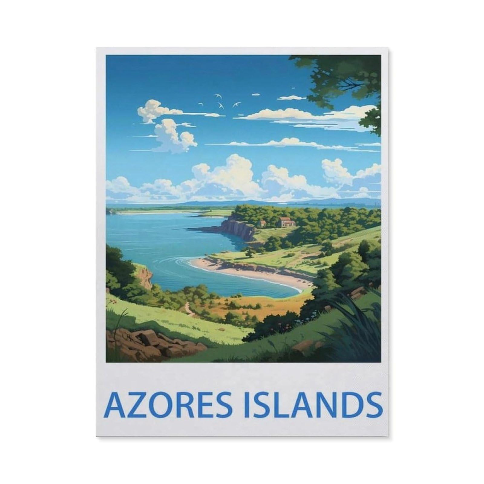 BEAYODKP 5D Diamond Painting Set ，Azores Islands ，（40 x 50 cm）