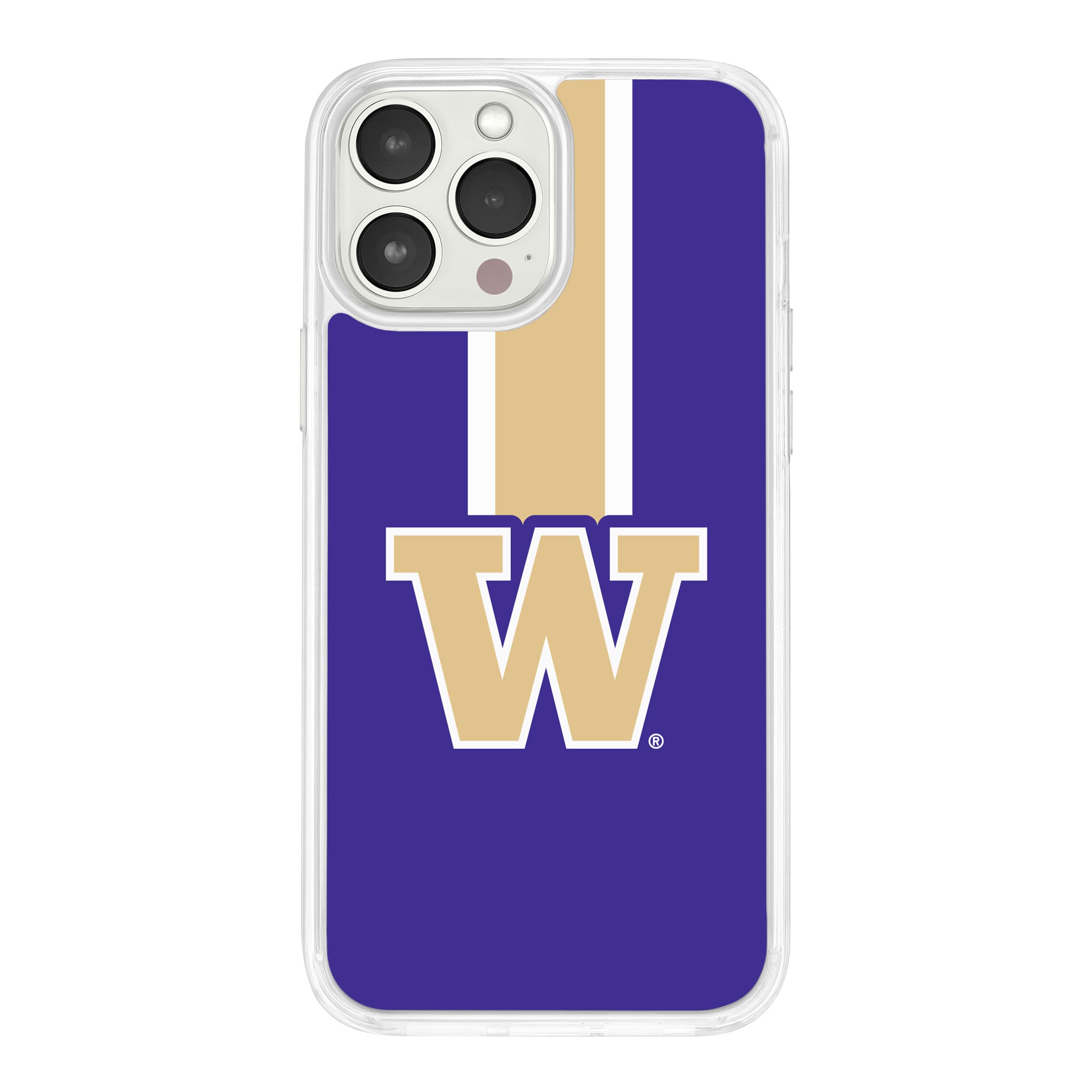 Affinity Bands Washington Huskies HD Mag-Safe Phone Case Compatible with Apple iPhone 13 Pro (Stripe)
