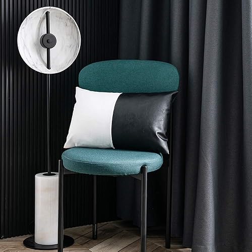 Miniatura 5 de DEZENE - Juego de 2 fundas de almohada de piel sintética