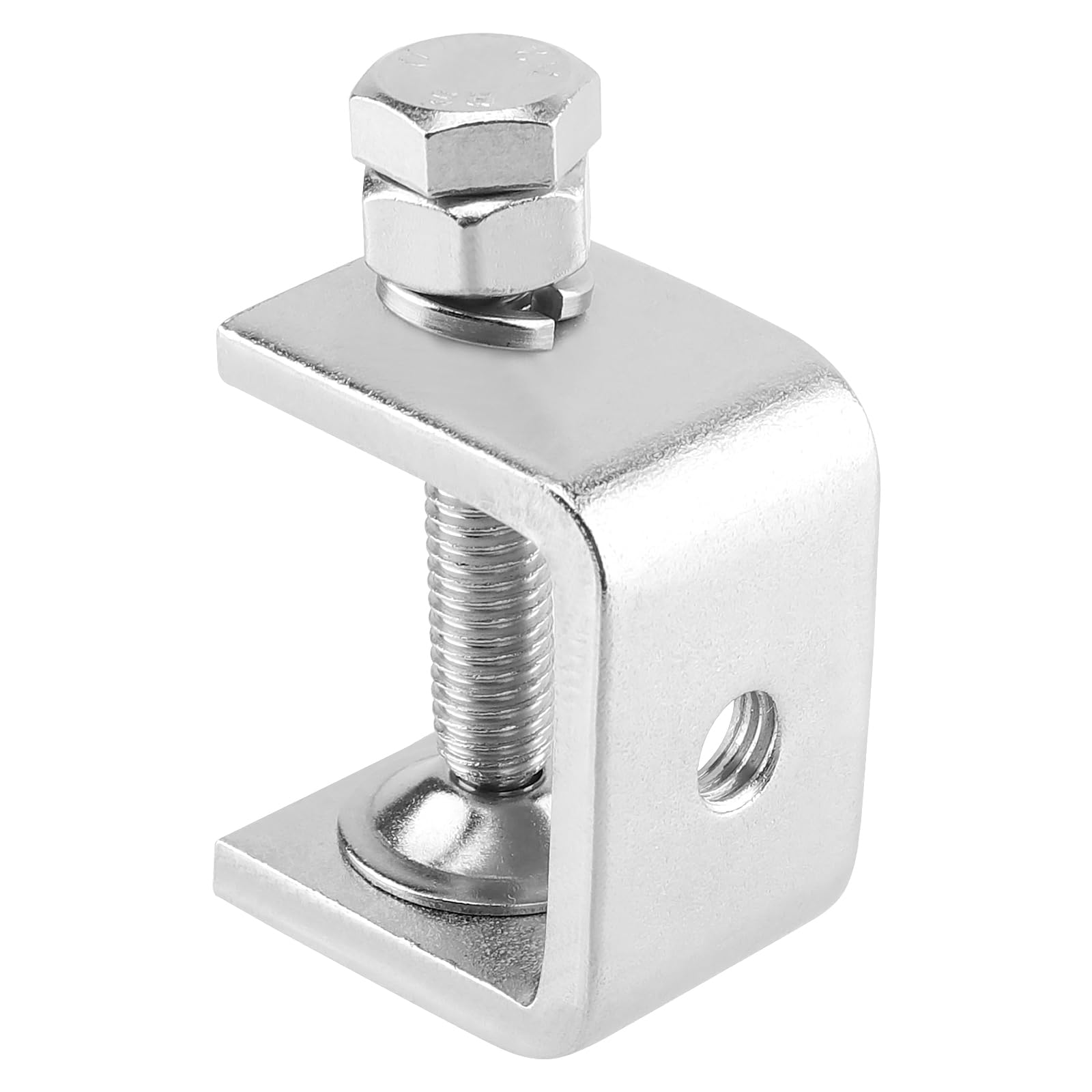 MUKLEI Juego de 16 abrazaderas Mini C de 1 pulgada, juego de abrazaderas C de acero inoxidable, abrazaderas C pequeñas resistentes, abrazaderas en U de metal para carpintería, montaje de metal y