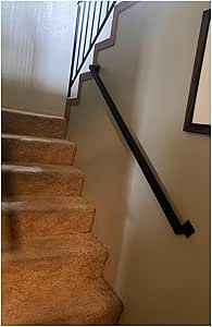 Wooden Bannister Rail For Stairs Wall Mount Heavy Duty Staircase Il - View #4