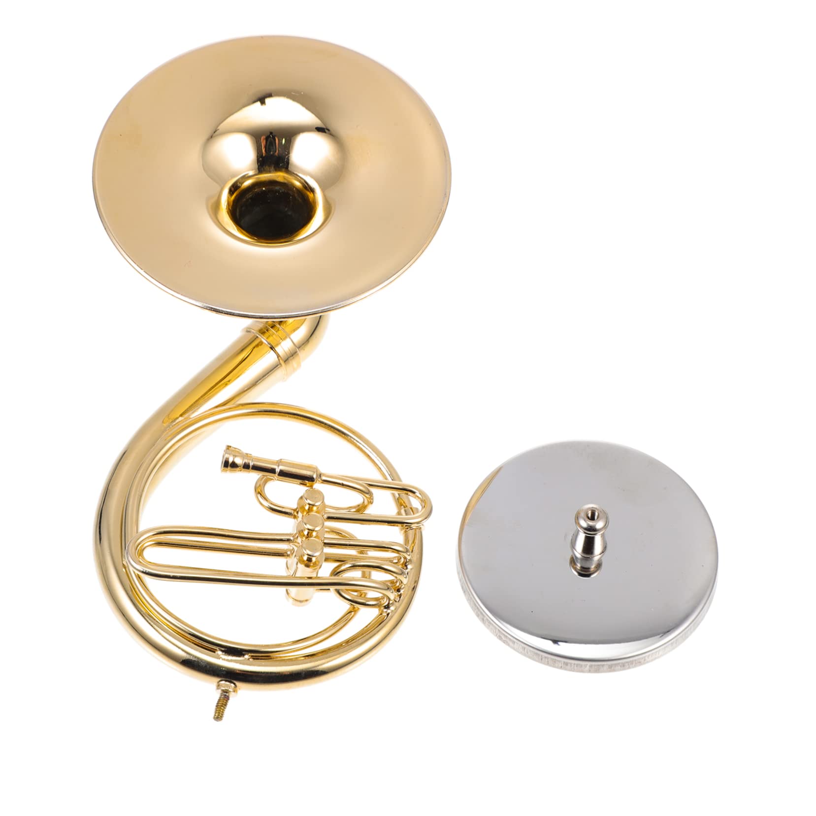 Abaodam Realistisches aus Kupfer mit Aufbewahrungsbox und Ständer 13cm Kleiner Sousaphon Modell Langlebige und Dekorative Tischdekoration für Zuhause und Café