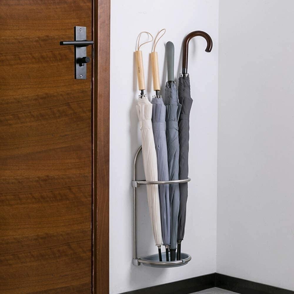 Amazon｜ZXBAODAN 傘立て ステンレススチール 壁掛け、家庭用シンク傘