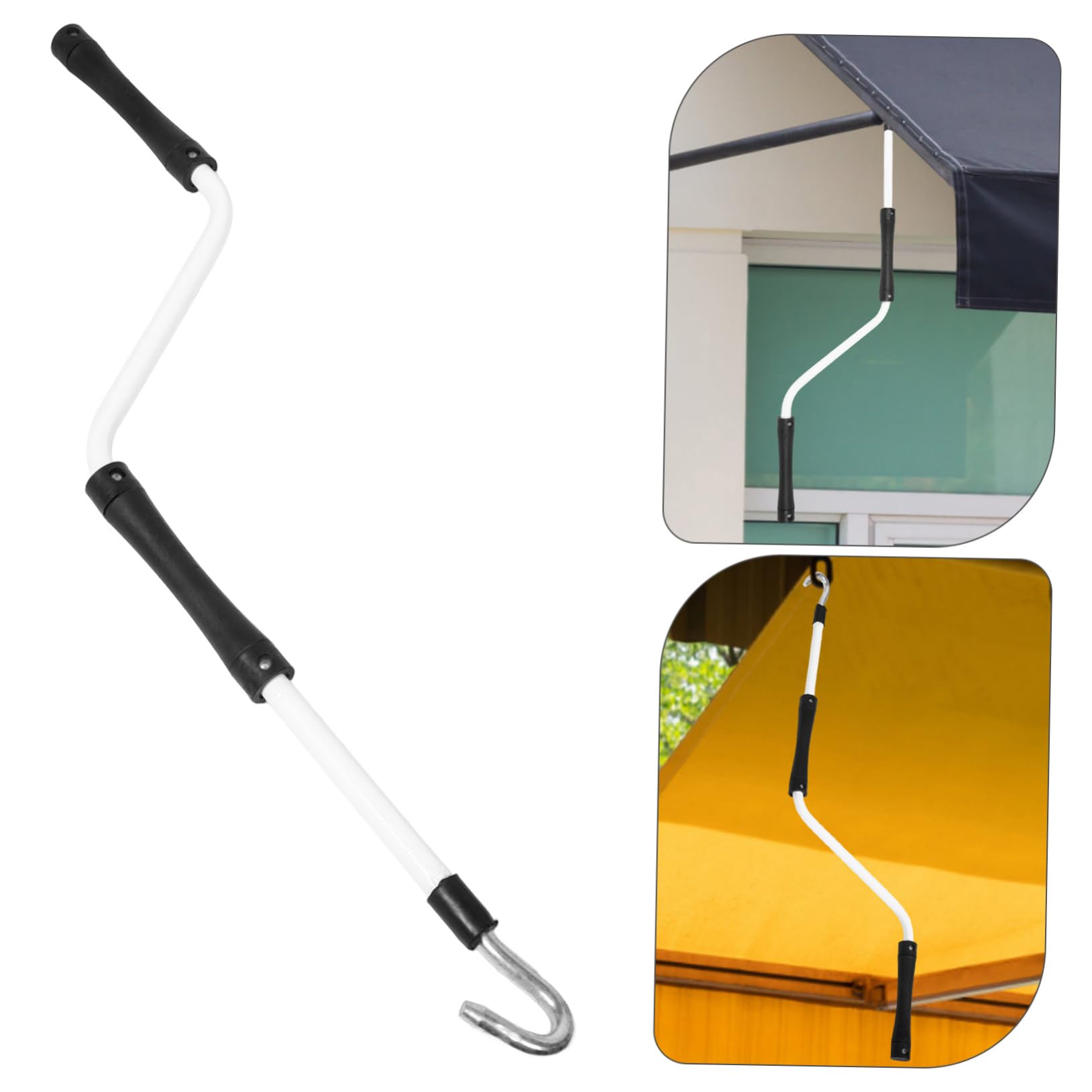 Markisenkurbel Handkurbel für Markise Multifunktionaler Metall und Gummigriff Silber Manuelle Bedienung Kompatibel mit Markisen Garagentoren und Wohnmobilen Geeignet für Outdoor