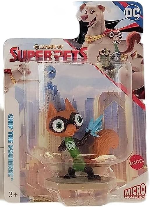 Miniatura 8 de Mattel League of Super Pets - Juego completo de 5 figuras de acción micro con Krypto, Ace, Merton, PB y Chip