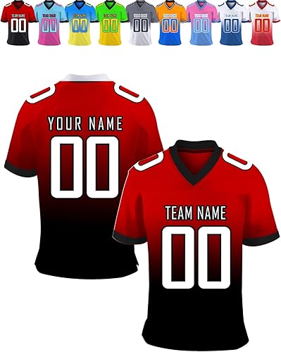 Camiseta de fútbol personalizada para niños y adultos con número de nombre, camiseta de fútbol personalizada para hombres y mujeres