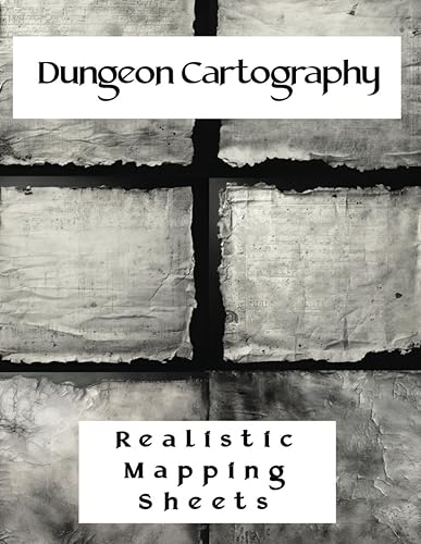 Dungeon Cartography: Realistic Mapping Sheets: Craft Authentic Maps with Old Parchment and Leather-Looking Interior. This RPG Journal Role Playing Map ... Journey. (Chronicles of Myth and Canvas)