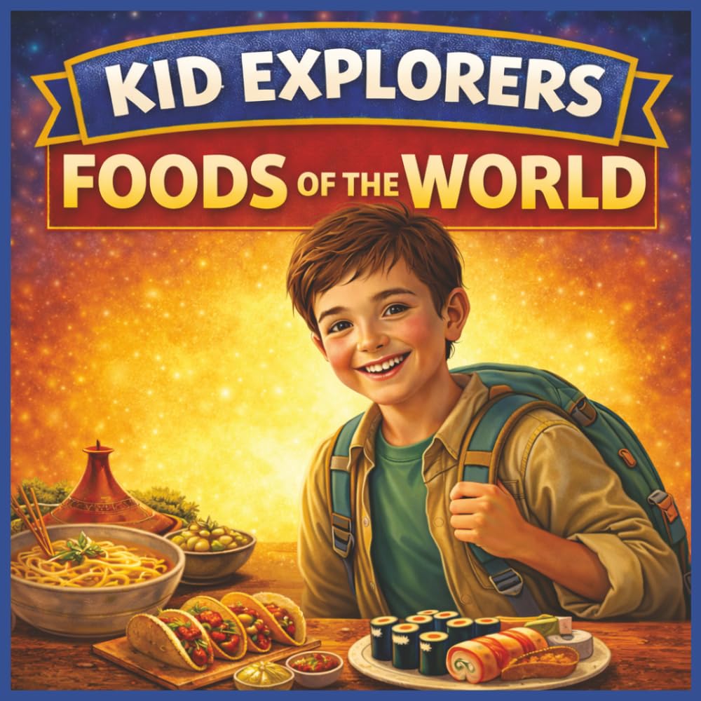 Kid Explorers: Foods of the World: A Young Explorer’s Guide to Global Flavors, Cooking Traditions, and the Stories Behind Every Meal